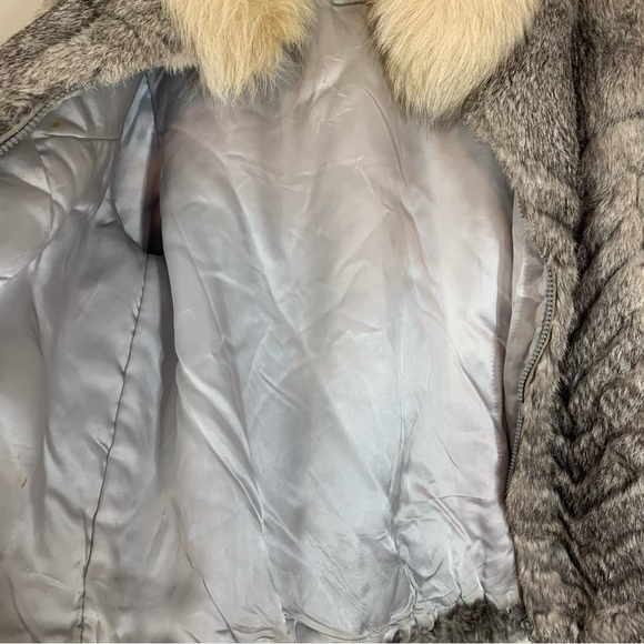 Split End Ltd, size medium, womens vintage Rabbit Fur Coat - Picture 7 of 7